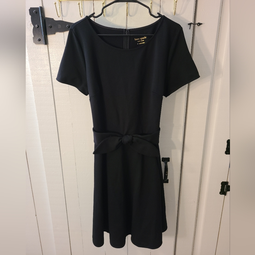 Kate Spade Front Tie Dress in Black XL